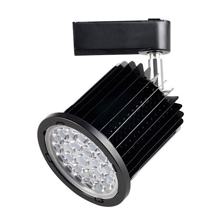 Foco LED carril orientável 24W preto LedHabitat