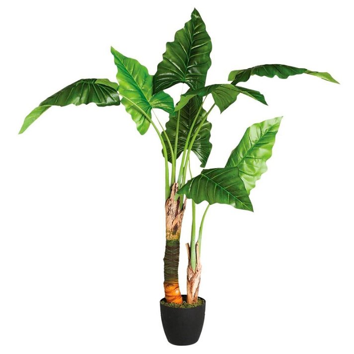 Planta artificial Platanera con maceta de 120 cm de altura de color verde Diempi