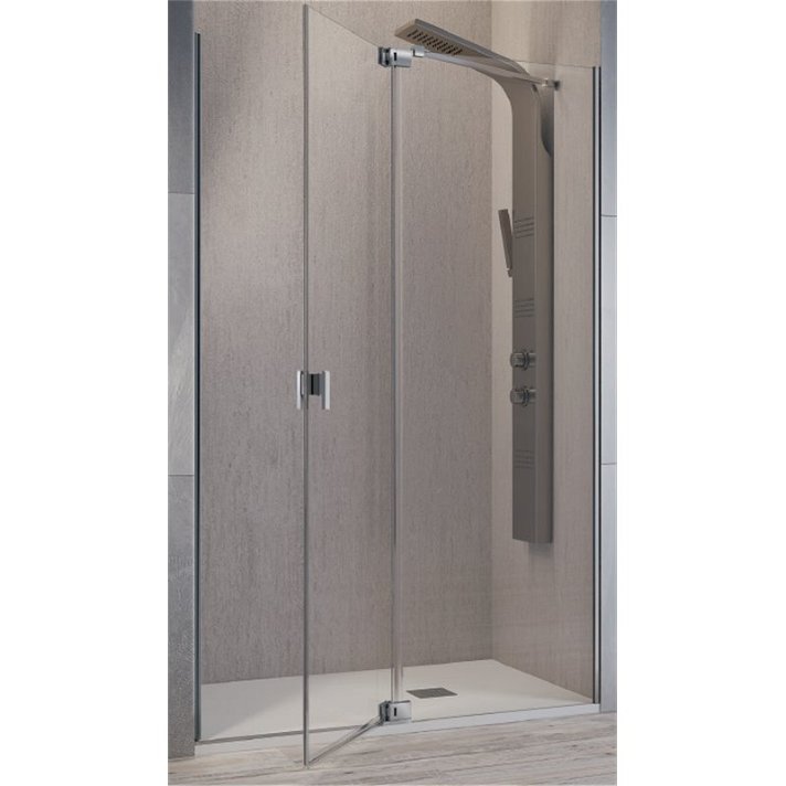 Box doccia con porta scorrevole per doccia in vetro temperato decorato SL603+SL602 Kassandra