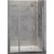 Mampara frontal puerta abatible + fijo 20 cm perfil plata alto brillo NA517 Kassandra