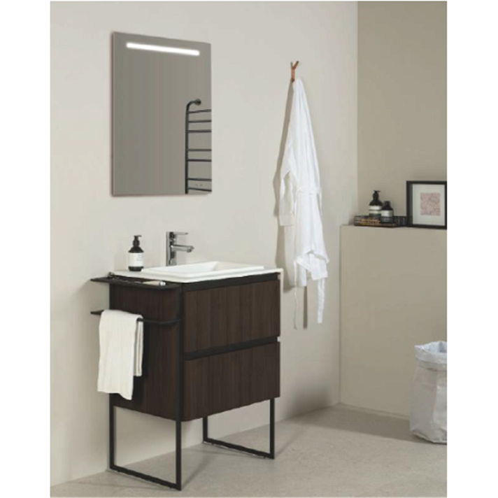 Mueble de baño con lavabo mineralmarmo 60cm Structure Royo