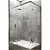 Mampara de ducha de tipo angular con 3 hojas de vidrio templado de 6 mm de grosor TANDEM de GME