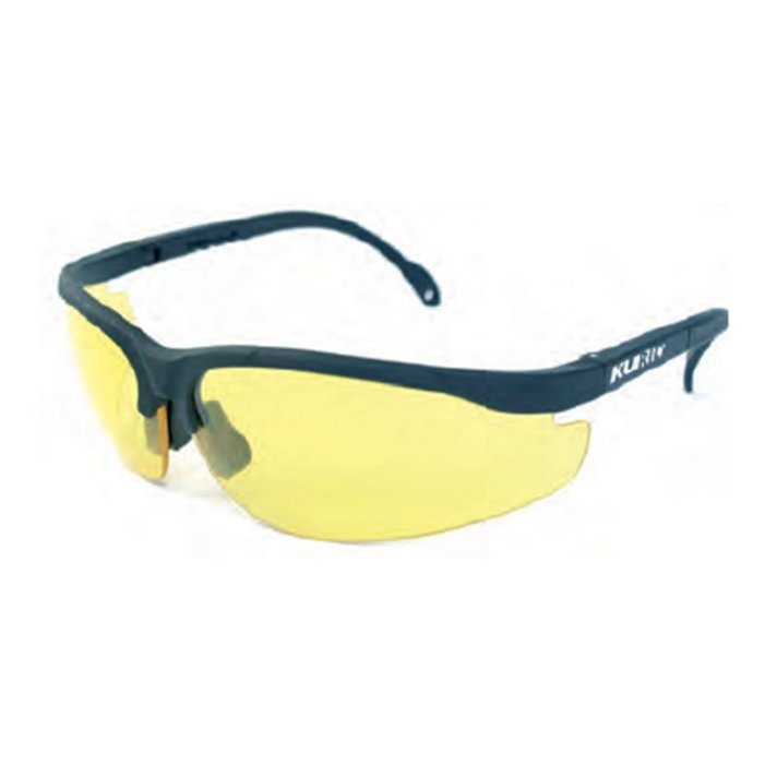 Gafas de protección con cristales amarillos resistentes a las rayaduras y patillas ajustables Kuril