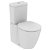 Kompaktes Komplett-WC mit dualem Abgang in Weiß glänzend CONNECT Arco Ideal von Standard