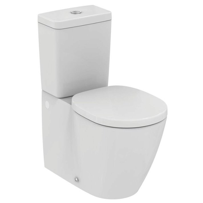 Kompaktes Komplett-WC mit dualem Abgang in Weiß glänzend CONNECT Arco Ideal von Standard