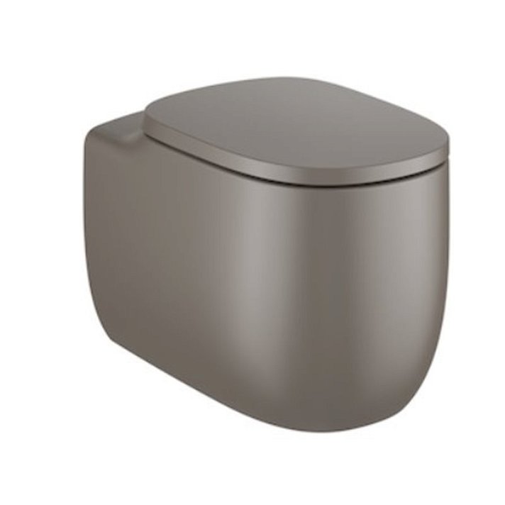 WC pour réservoir haut de 39,5 cm fabriqué en porcelaine de couleur café Beyond Roca
