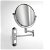 Specchio girevole in ottone cromato con visione normale e ingrandimento di 21 cm Resort Presto