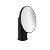 Runder Kosmetik-Spiegel mit 5-facher Vergrößerung aus Edelstahl in einfachem Design Geyser von COSMIC
