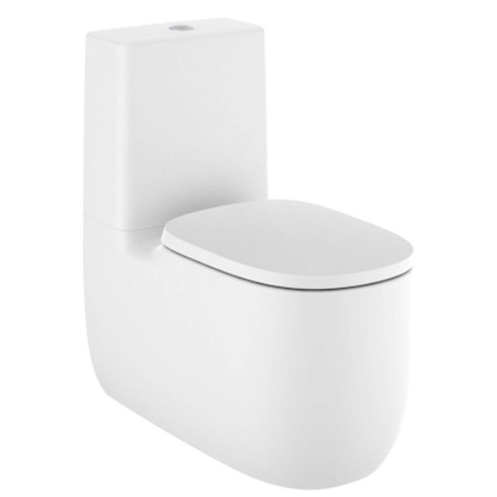 WC complet de 39,5 cm fabriqué en porcelaine de couleur blanc mat Beyond Roca