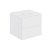 Meuble de deux tiroirs avec plan vasque de 60,5 cm blanc fabriqué en PVC et en résine synthétique Mod Cosmic