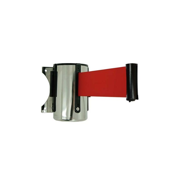 Enrollador de pared con cinta de acabado en color rojo de 2 m REWO20RE Metalworks