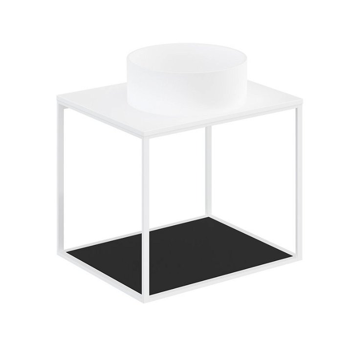 Pack meuble avec vasque à poser et plan de toilette de 60 cm The Grid Evo Cosmic