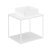 Pack meuble avec vasque à poser carrée et plan de toilette blanc de 60 cm The Grid Evo Cosmic