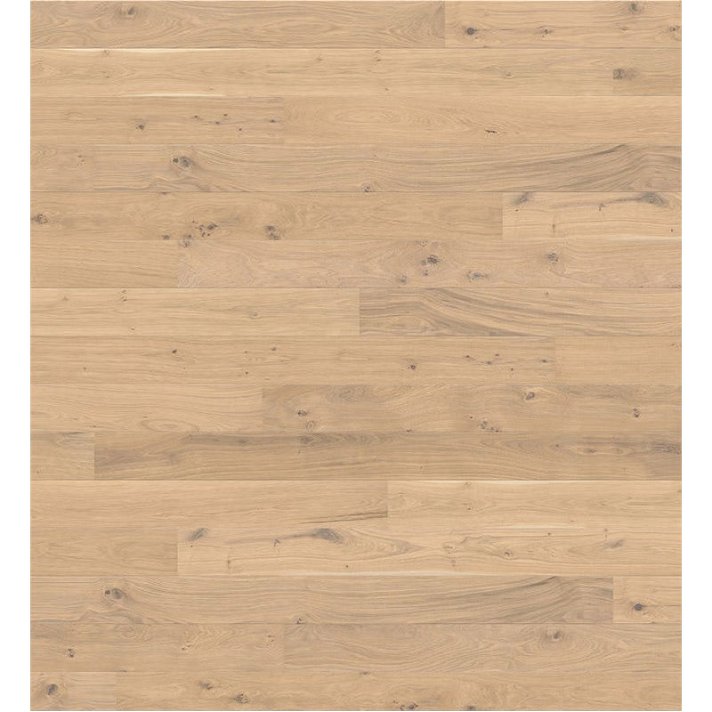 Pavimento de madera natural con lamas de 220 cm de acabado roble blanco puro Universal Cepillado nL HARO