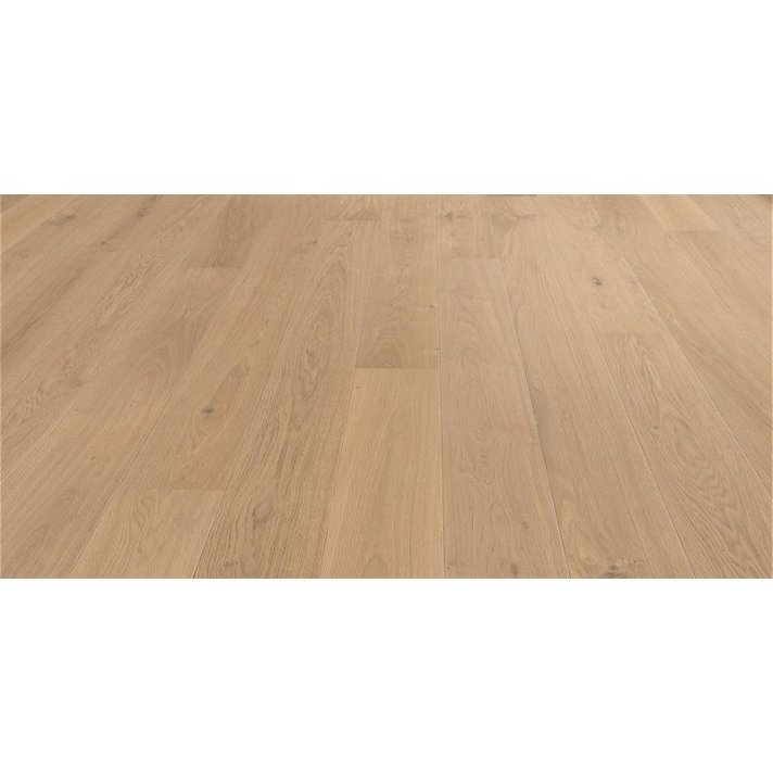 Pavimento de madera con lamas de 220 cm de acabado roble blanco puro Markant 2V nD HARO