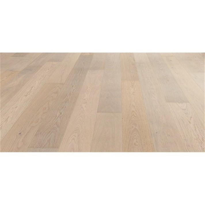 Pavimento de madera con lamas de 220 cm de acabado roble blanco cristal Markant 4V nL HARO