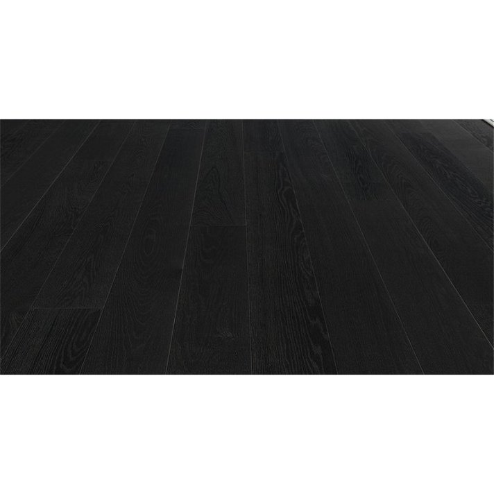 Pavimento de madera con lamas de 220 cm de acabado roble negro oleovera Selectiv 4V HARO