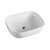 Lavabo de encimera rectangular con puntas redondeadas para cuarto de baño cerámico color blanco brillo Uno Baño Total