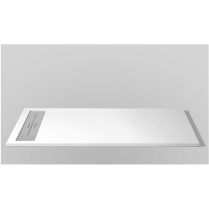 Plato de ducha rectangular de 80 cm fabricado en Akrytan textura lisa disponible en varios acabados Senda Resigres