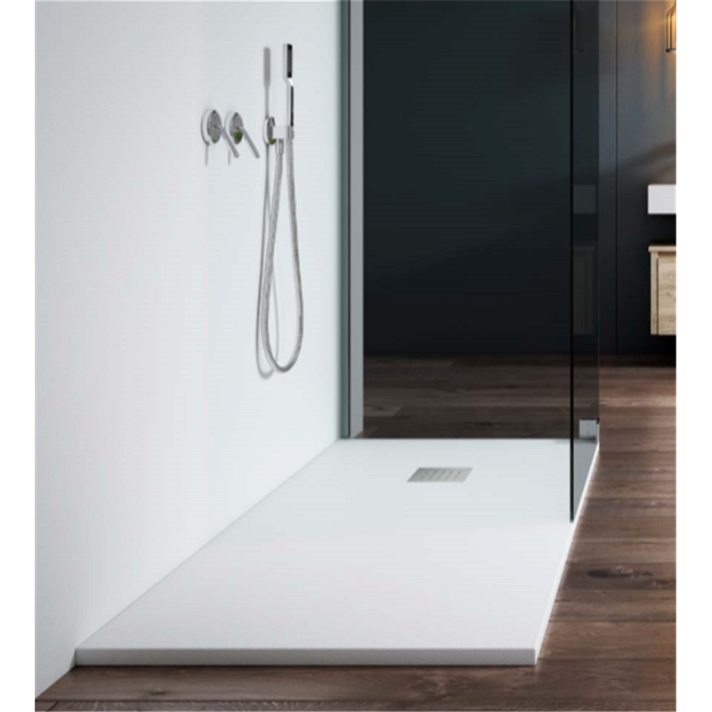 Plato de ducha rectangular extraplano antideslizante disponible en varios colores Etna Doccia