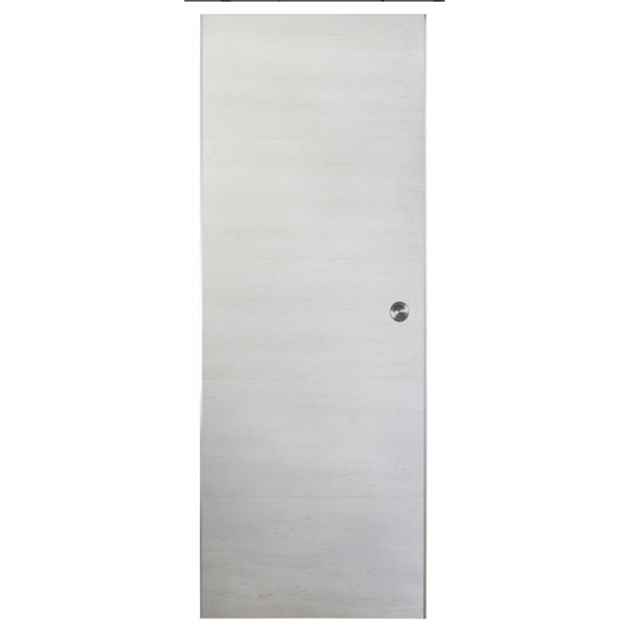 Puerta fija corredera de PVC color Roble blanco 211 x 874 mm Door in Box GROSFILLEX