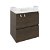 Mueble con lavabo resina 60cm Roble chocolate B-Box Cosmic