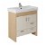 Mueble de baño fabricado en tablero de densidad media con lavabo encastrado 77x40x79 cm Linha Unisan