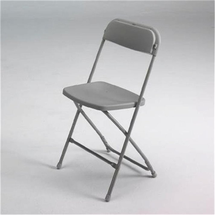 Cadeira dobrável PVC cinzenta IberoDepot