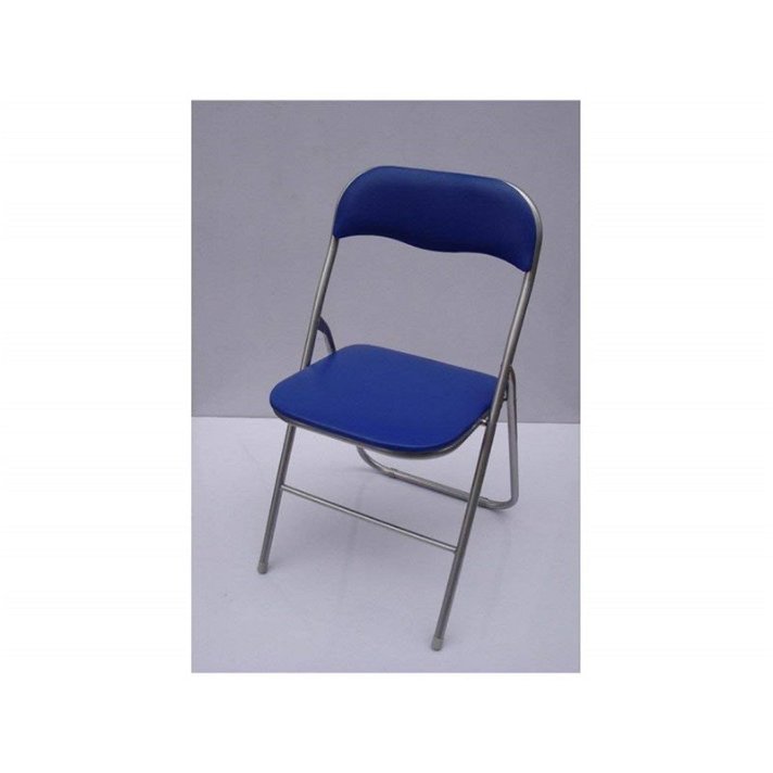 Cadeira dobrável BÁSICA azul IberoDepot