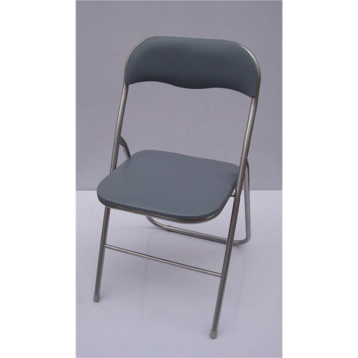 Cadeira dobrável BÁSICA cinzento IberoDepot