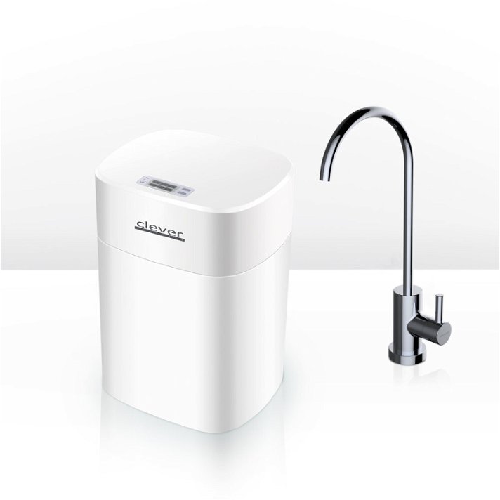 Équipement d'ultrafiltration pour le traitement de l'eau avec robinet mitigeur de cuisine à 1 voie Clever