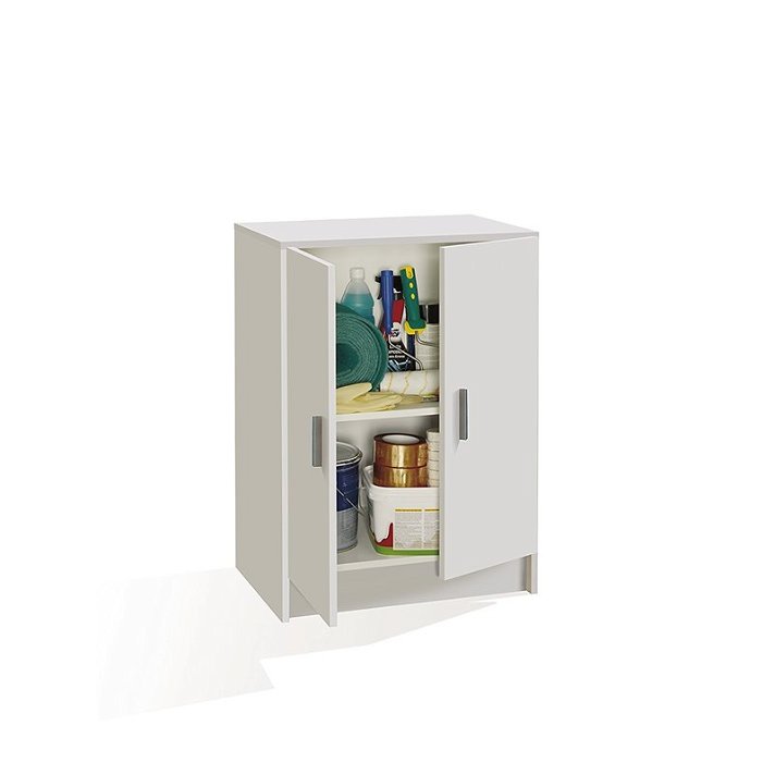 Petite armoire blanche multi-usages IberoDepot