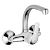 Källa Enkel chrome wall-mounted tap for kitchen sinks