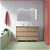  Mueble de baño con 6 cajones y lavabo cerámico de dos senos de 120 cm Sansa Royo