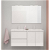 Mueble de baño con 2 cajones y 2 puertas con lavabo cerámico de dos senos 120 cm Sansa Royo