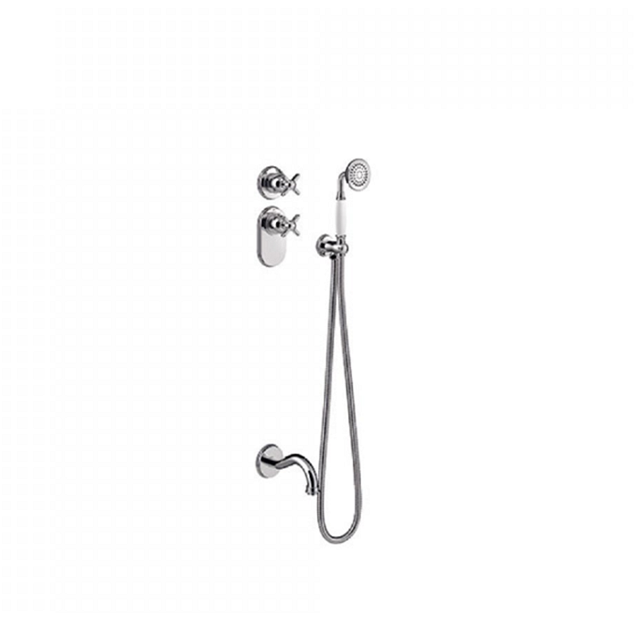 Set di rubinetti termostatici per vasca da bagno con corpo termostatico in ottone Clasic Tres