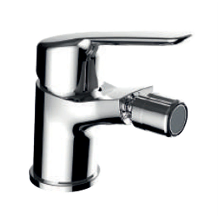 Clever brass single-handle bidet tap with low noise level