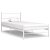 Estructura de cama fabricada en metal para colchones de ancho variable con acabado en color blanco Vida XL