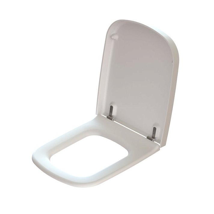 Tapa y asiento de forma rectangular para gran cantidad de inodoros Obyect Solfless