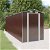 Cobertizo para jardín hecho de acero galvanizado 192 cm color marrón oscuro Vida XL