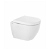 WC suspendu rimflush avec sortie horizontale fabriqué en porcelaine de couleur blanche Sanibold Unisan