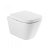 Sanita suspensa Rimflush fabricada em porcelana com acabamento cor branca LOOK Unisan