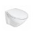 Sanita suspensa com assento e tampa de duroplast em acabamento cor branca CETUS 52 rimflush Unisan
