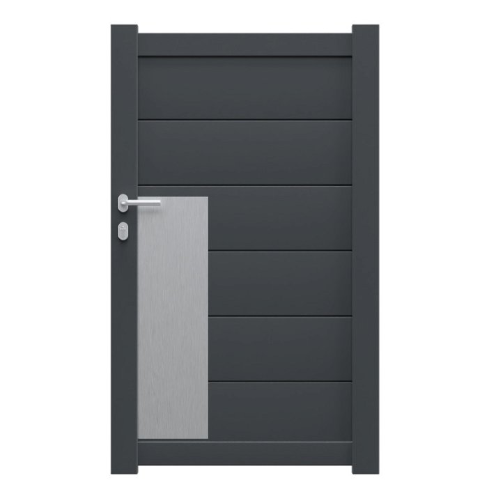 Puerta de aluminio resistente a medida con un color personalizable Astorga Gardengate