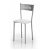 Cadeira alumínio assento estofado 40x40x85 cm Maná Aquore