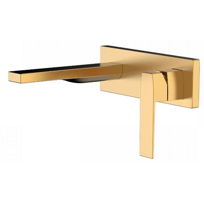 Torneira mural 185 mm ouro mate SLIM TRES