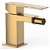 Grifo de bidé monomando vertical con diseño moderno y acabado en color oro mate SLIM TRES
