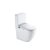 WC rimless complet et intelligent avec télécommande et panneau latéral à double sortie en céramique blanche iWC Aquore