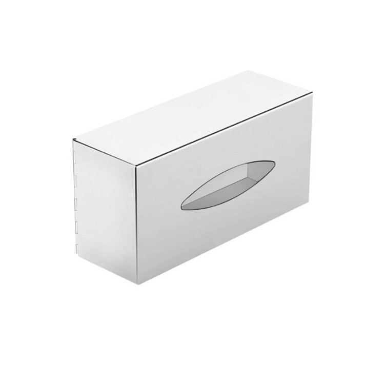 Caja para pañuelos Kleenex para colgar en la pared con acabado cromo brillante Architect S+ Cosmic