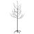 Árbol de cerezo artificial flexible con flores de plástico blancas y LED de temperatura cálida de 35x120x35 cm VidaXL